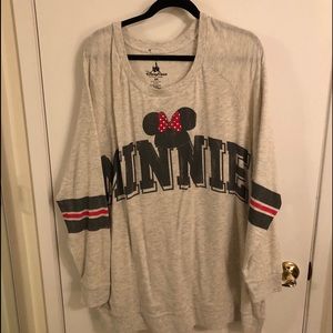 Disney Minnie Mouse Varsity Long Sleeve Top